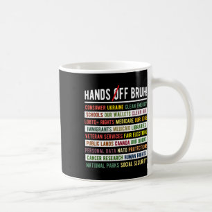 Caneca De Café Mãos Fora Bruh Medicaid Medicare Segurança Social 