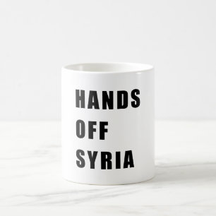 Caneca De Café Mãos fora de Syria