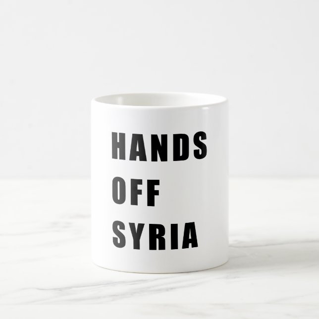 Caneca De Café Mãos fora de Syria (Centro)