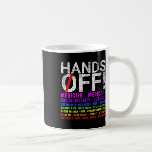 Caneca De Café Mãos Fora Protesto Luta Resistir Proteger Homens M