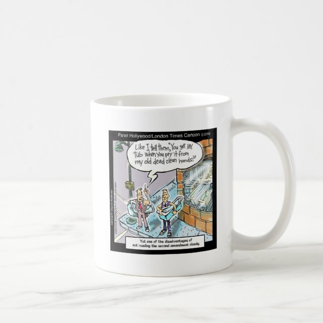 Caneca De Café Mãos Limpa Frias C/Presentes e Camisetas Divertida (Direita)