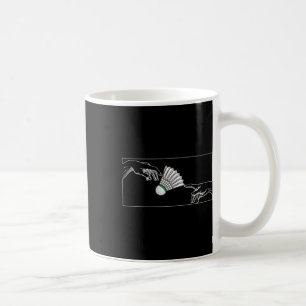 Caneca De Café Mãos Para Os Jogadores De Badminton Para Badminto