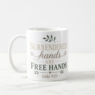 Caneca De Café Mãos Rendidas São Mãos Livres Verdade Escriturísti