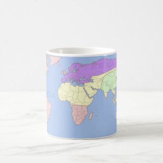 Caneca De Café mapa 1984 etiquetado