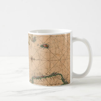 Caneca De Café Mapa antigo antigo inspirado (1)