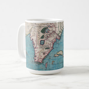 Caneca De Café Mapa antigo de Florida e de Cuba
