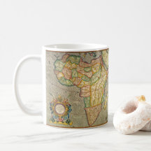 Mapa Antiquado Gerardus Mercator da África