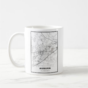 Caneca De Café Mapa Auburn