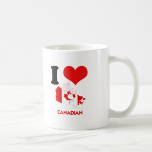 CANECA DE CAFÉ MAPA CANADENSE