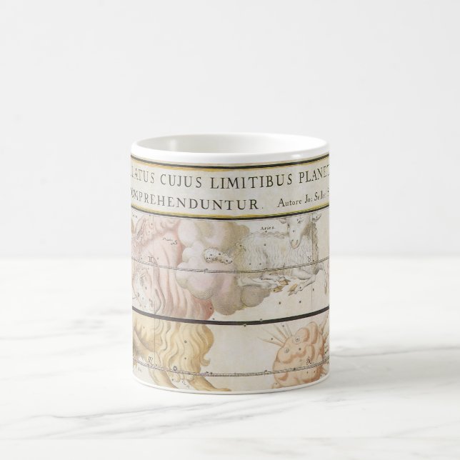 Caneca De Café Mapa Celestial Antigo, Astronomia por John Seller (Centro)