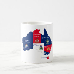 Caneca De Café Mapa da Austrália