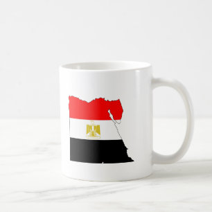 Caneca De Café Mapa da bandeira de Egipto