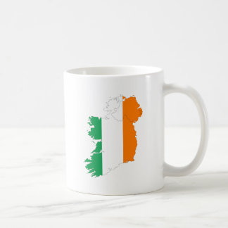 Caneca De Café Mapa da bandeira de Ireland