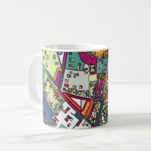 Caneca De Café Mapa da cidade de Budapest, Hungria