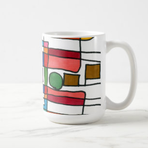 Caneca De Café "Mapa da cidade" - Mug de design abstrato