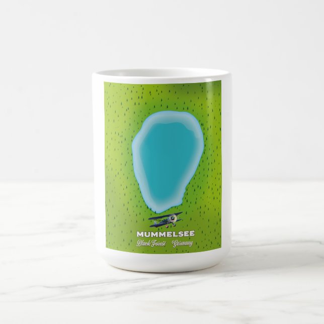 Caneca De Café Mapa da Floresta Negra na Alemanha. (Centro)