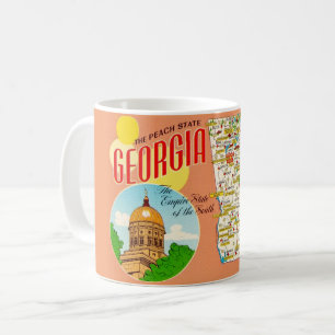 Caneca De Café Mapa da Geórgia