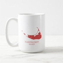 Mapa da Ilha Nantucket nantucket vermelho