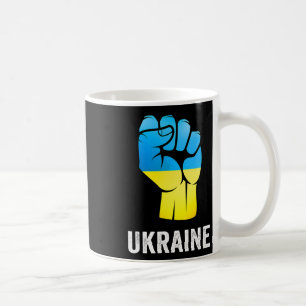 Caneca De Café Mapa da Ucrânia Com Cores da Bandeira Orgulho Ucra