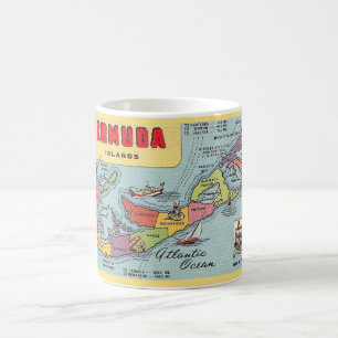 Caneca De Café Mapa das Bermudas