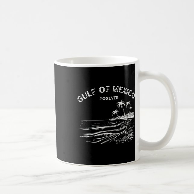 Caneca De Café Mapa De Bandeiras Do Golfo Do México, Funny Améric (Direita)