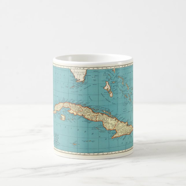 Caneca De Café Mapa de Cuba (Centro)