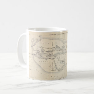 Caneca De Café Mapa de Eratosthenes do Mundo Conhecido