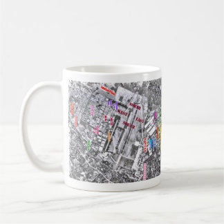 Caneca De Café Mapa de Japão C-124~Base da base aérea de