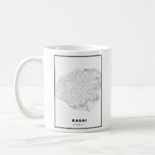 Caneca De Café Mapa de Kauai