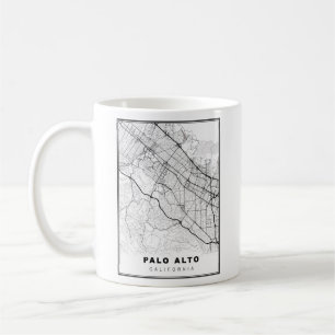 Caneca De Café Mapa de Palo Alto