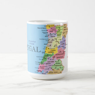 Caneca De Café Mapa de Portugal