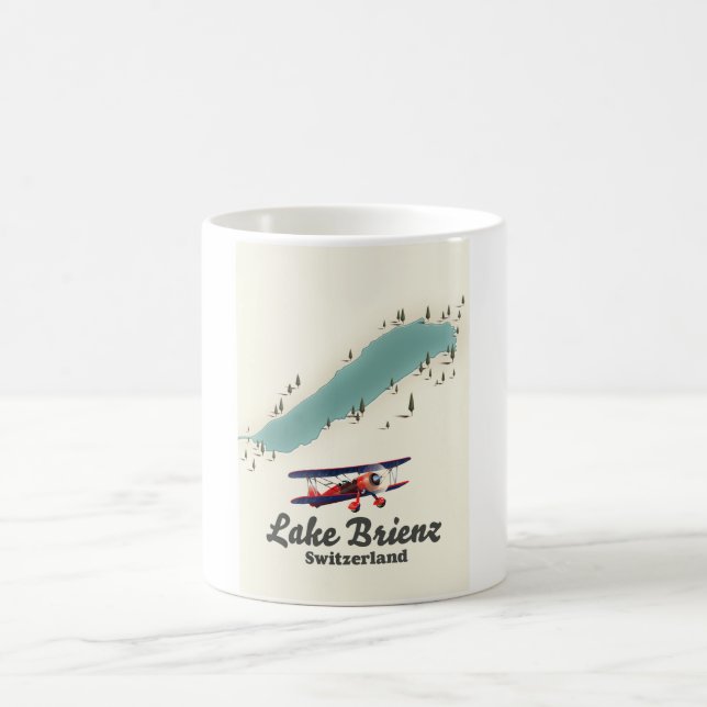 Caneca De Café Mapa de Suiças do Lago Brienz (Centro)