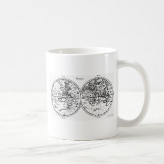 Caneca De Café Mapa de Velho Mundo