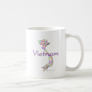 Caneca De Café Mapa de Vietnam