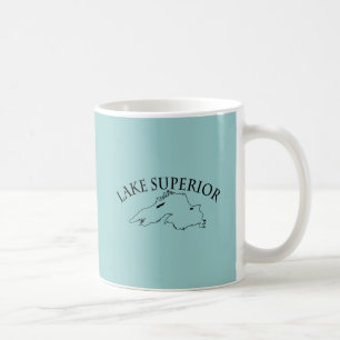 Caneca De Café Mapa do Lago Superior