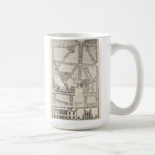 Caneca De Café Mapa do parque de Greenwich