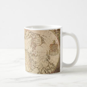 Caneca De Café Mapa do Planisphere Celestial Vintage por Joseph M