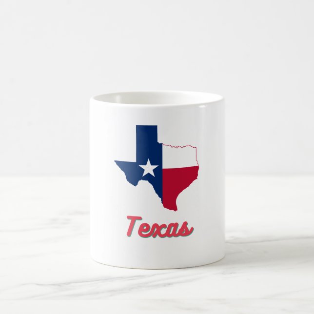Caneca De Café Mapa do Texas (Centro)