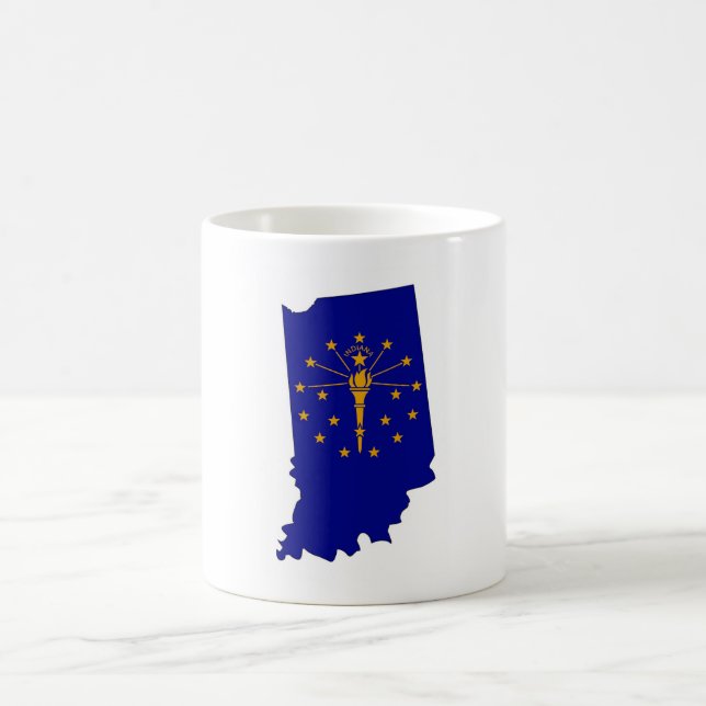 Caneca De Café Mapa e Sinalizador da Estrutura de Tópicos de Indi (Centro)