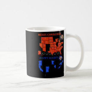 Caneca De Café Mapa Eleitoral 2024 Merry Christmas Trump Landslid