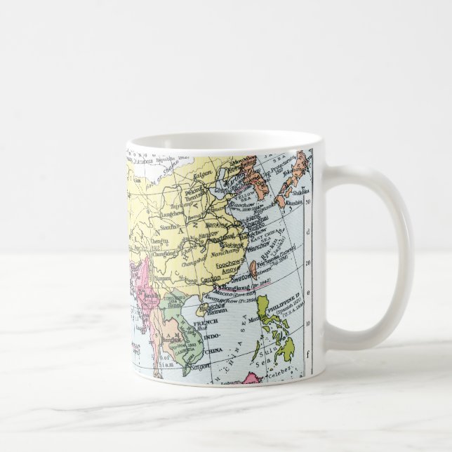 CANECA DE CAFÉ MAPA: EUROPA EM ÁSIA (Direita)