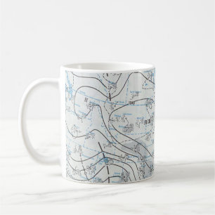 Caneca De Café Mapa meteorológico nacional