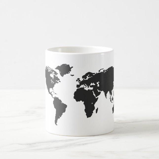 Caneca De Café Mapa mundial (Centro)