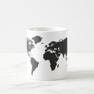 Caneca De Café Mapa mundial