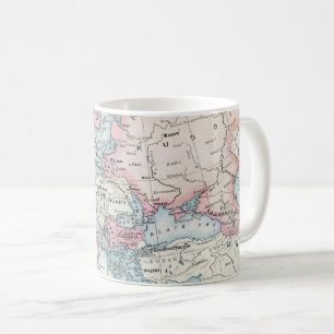 Caneca De Café Mapa Político da Europa (1916)