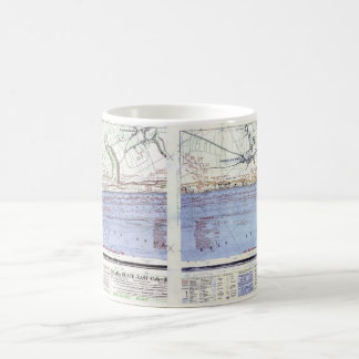 Caneca De Café Mapas da aterragem de praia de Omaha