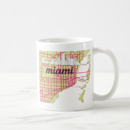 Caneca De Café mapas Miami