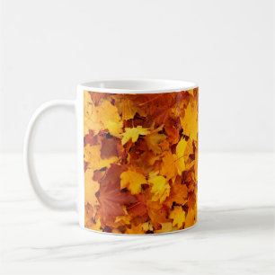 Caneca De Café Maple Leaf Pattern Design