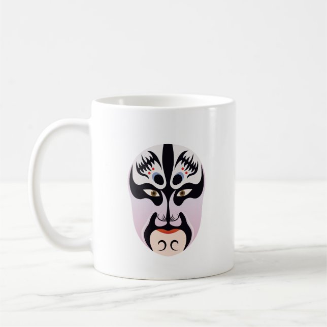 Caneca De Café maquiagem de ópera de Pequim Zhang Fei (Esquerda)