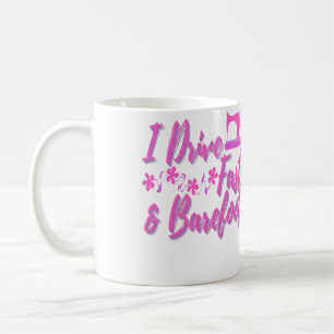 Caneca De Café Máquina de Costura Divertida Dirijo Rápido E Desca